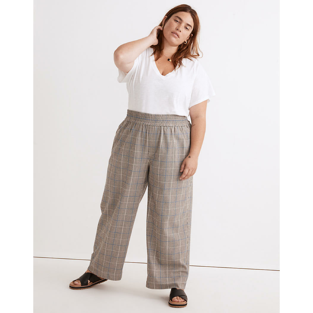 Plaid Linen Pants