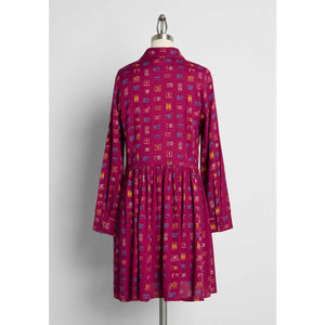 ModCloth Worth A Thousand Words Shirt Dress